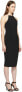 Alaxander Wang Bodycon Jersey Crisscross Back Black Dress S