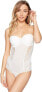 Le Mystere 178504 Womens Sophia Strapless Floral Lace Bodysuit Pearl Size 34C