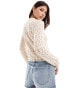 Vero Moda crochet top in cream