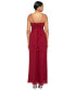 Women's Draped-Back Spaghetti-Strap Gown