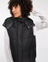 ONLY longline hooded gilet in black