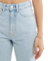 Weekday Rowe extra high waist regular fit straight leg jeans in opulent blue