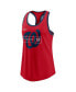 Women's Red Washington Nationals X-Ray Racerback Performance Tank Top