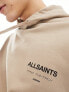 AllSaints Underground unisex Oth hoodie in toffee taupe