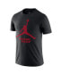 Nike Men's Black Miami Heat Essential Jumpman T-Shirt