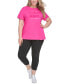 Plus Size Short-Sleeve Logo Tee