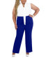 Pull-On Welt-Pocket Straight-Leg Pants, Women's & Plus Size