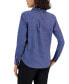 Women's Easy Care Button Up Long Sleeve Blouse