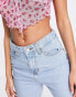 DTT Lou mom jeans in light blue wash