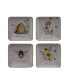 Bee Sweet 4-Pc. Canape Plates asst.