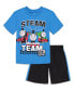 Baby Boys Tank Engine Graphic T-Shirt and Shorts Outfit Set to