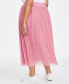 Plus Size Tulle A-Line Midi Skirt, Created for Macy's