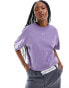 Nike Women's Sportswear Essential Boyfriend T-Shirt in Purple/Daybreak Size Small Cotton