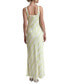 Women's Bias-Striped Square-Neck Maxi Dress