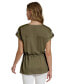 Women's Short-Sleeve Drawstring Top