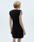 Women's Draped Detail Short Dress