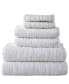 Cloudsoft 100% Long Staple Cotton 6-Piece Bath Towel Set