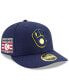 Men's Navy Milwaukee Brewers National Baseball Hall of Fame Low Profile 59FIFTY Fitted Hat