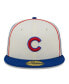 Men's Cream, Royal Chicago Cubs Chrome Sutash 59FIFTY Fitted Hat