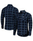 Men's Navy New England Patriots Industry Flannel Button-Up Shirt Jacket