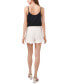 Ruffle-Hem Welt-Pocket Shorts