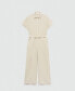 Women's Belt Long Jumpsuit