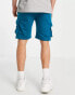 American Stitch jersey cargo shorts in blue