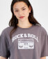 Juniors' Rock & Roll Graphic-Print Tee