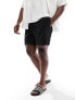 Tommy Hilfiger Essential Big & Tall medium drawstring swim short in black