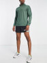 adidas Training Strength Warm long sleeve mock neck t-shirt in green