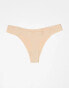 Boux Avenue 3 pack bonded microfibre thong in beige