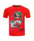 Men's and Women's Red Teenage Mutant Ninja Turtles Raph Defender Graphic T-shirt