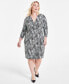 Plus Size Signature 3/4-Sleeve Wrap Dress