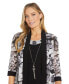 Petite 2-Pc. Printed Jacket & Necklace Dress Set