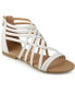 Women's Hanni Wide Width Crisscross Strappy Flat Sandals