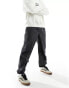 New Look parachute trousers in dark grey