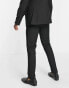 ASOS DESIGN slim tuxedo in black suit trousers