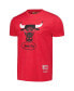 Men's and Women's Red Chicago Bulls Hardwood Classics MVP Throwback Logo T-shirt