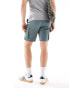 ONLY & SONS pull on linen mix cargo short in teal