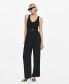 Women's Belt Long Jumpsuit