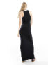 COLLUSION vest maxi dress in black