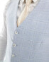 Shelby and Sons richmond suit waistcoat in light blue