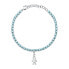 LE PETITE STORY Tennis Family Steel Aqua Cryst bracelet