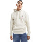 Tommy Jeans regular badge hoodie in off white