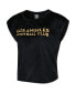 Women's Black LAFC Intermission T-shirt and Shorts Sleep Set