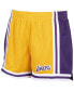 Women's Gold-Tone Los Angeles Lakers Jump Shot Shorts