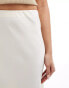 Y.A.S satin bias cut maxi skirt in luxe cream