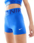 Nike Training Pro 365 3 inch sculpt legging shorts in blue