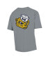 Men's Graphite Distressed Michigan Wolverines Vintage-Like Logo T-shirt