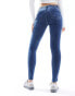 ONLY pushup skinny jeans in dark blue denim